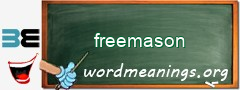 WordMeaning blackboard for freemason